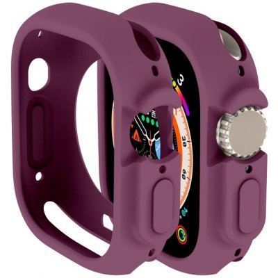 VSECHNONAMOBIL 51377 TPU HALF COVER Obal pro Apple Watch Ultra 1 / 2 / 3 49mm bordó – Zboží Živě