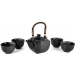 EDO Japan Japonská souprava na čaj s kovovým sítem Japanese Trio Black 0,6l – Zboží Dáma
