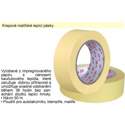 Eurotape krepová lepicí páska 25 mm x 50 m