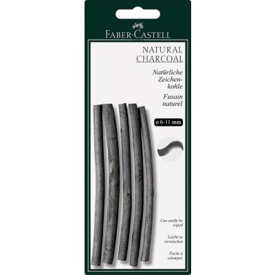 Faber-Castell Přírodní uhel Pitt Monochrome 6-11 mm, 6 kusů – Zboží Dáma