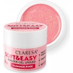 Claresa Soft Easy Builder Uv Led gél na nechty glimmer pink 12 g – Hledejceny.cz