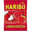 Haribo Liebesherzen želé cukrovinky s ovocnou příchutí s pěnovým cukrem 100 g