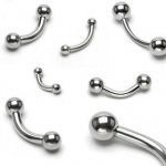 Šperky4U piercing do obočí kuličky tyčky OB01100-16195 – Zboží Mobilmania
