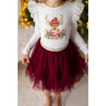 Lily Grey dívčí sukně tylová bordó – Sleviste.cz