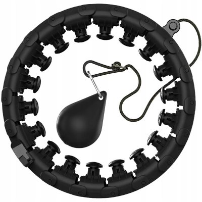 MSport Hula hoop s cvočky 40 cm černá – Zboží Dáma