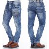 Pánské džíny Cipo & Baxx kalhoty pánské C-1178 regular fit jeans džíny jeans