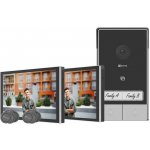 EZVIZ chytrý domácí interkom HP7 2-Entry Kit/ Wi-Fi/ 2048 x 1296/ 7" dotykový monitor/ 2x interkom/ IP65/ černo-stířbrný – Sleviste.cz