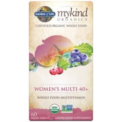 Garden of life Mykind Organics Women's Multi 40+ Multivitamín pro ženy, 60 rostlinných tablet