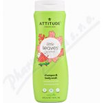 ATTITUDE Bio Spectra dětské tělové mýdlo a šampon (2 v 1) little leaves s vůní melounu a kokosu 473 ml – Hledejceny.cz