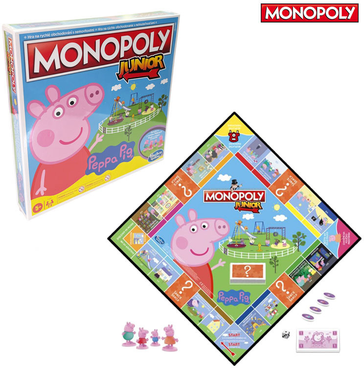 Monopoly Junior Prasátko Peppa CZ/SK