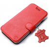 Pouzdro a kryt na mobilní telefon Pouzdro Mobiwear Kožené Flip Samsung Galaxy S23 - Červené - L_RDS