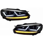 KITT Osram Xenon Upgrade Headlights LEDriving suitable for VW Golf 6 VI (2008-2012) Chrome LED Dynamic Sequential Turning Lights