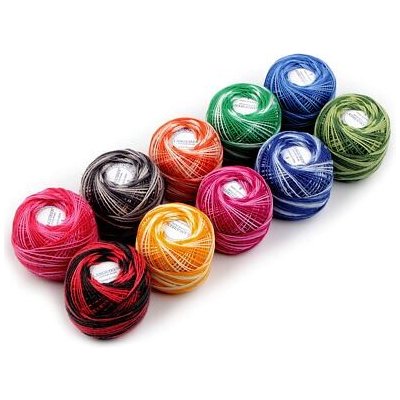 Bavlněná příze ombré (10g) - 10ks mix – Hledejceny.cz