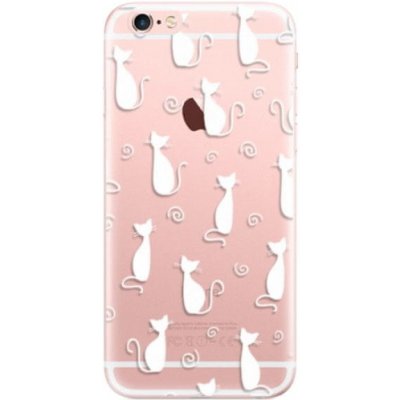 iSaprio Cat pattern 05 - white Apple iPhone 6 Plus