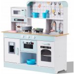 Vevor Dřevěná kuchyňka pro děti bílá sada s 24 doplňky – Zboží Mobilmania