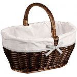 KESPER Nákupní košík s textilní vložkou, 45x34 cm, vrbový KESPER 17696 – Hledejceny.cz