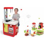 Smoby Set elektronická kuchynka Bon Appetit Red&Green so zvukmi+vaflovač s mixérom kávovarom a vaflami 310810-4