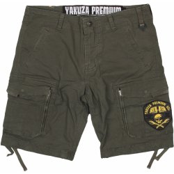 Kraťasy Yakuza Premium Villains Zip tmavě olivové