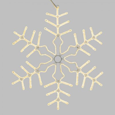 Xmas King XmasKing Flash LED motiv vločka 92x85cm PROFI 2-pin 230V venkovní teplá bílá – Zbozi.Blesk.cz