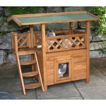 Kerbl Bravson 82790 Lodge Bouda pro kočky s terasou 77 x 50 x 73 cm – Sleviste.cz