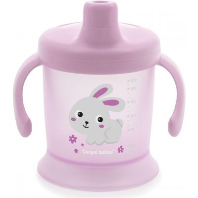 Canpol babies nevylévací hrníček Bunny & Company Zajíček růžový 200 ml – Zboží Mobilmania
