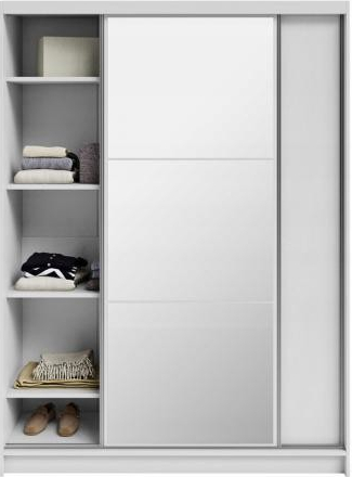 DobreSny Denve 160 x 218 x 60,3 cm bílá se zrcadlem