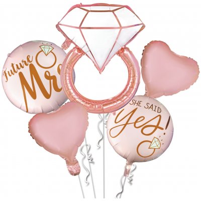 Albi Balónky fóliové Rozlučka se svobodou rose gold – Zboží Dáma
