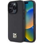 DKNY PU Leather Repeat Pattern Stack Logo MagSafe pro iPhone 16 Pro Max Black – Zboží Mobilmania