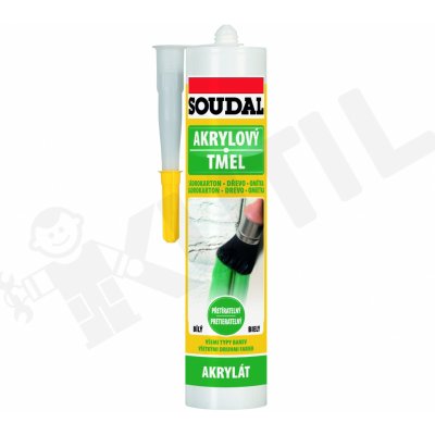 SOUDAL akrylový tmel 310g černý