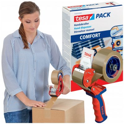 tesa Odvíječ ruční Comfort průmyslový pro role balicí pásky do 66 m x 50 mm – Hledejceny.cz