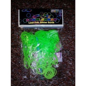 Loom Bands gumičky neonové zelené 180ks