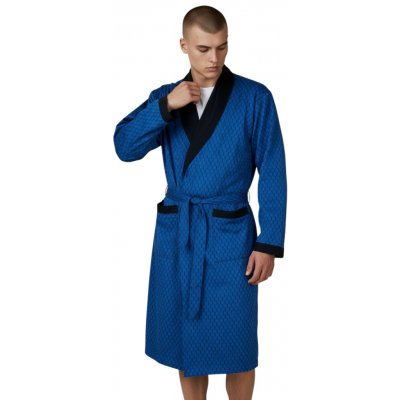 C-Lemon pánský bavlněný župan modrá – Zboží Mobilmania