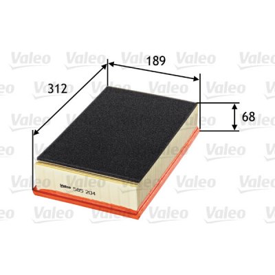Vzduchový filtr VALEO 585204 – Hledejceny.cz