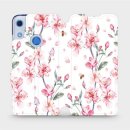 Pouzdro Mobiwear Flipové Huawei Y6S / Honor 8A - M124S Růžové květy