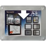 Securit Informační rámeček na sklo A4, šedý – Sleviste.cz