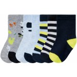 lupilu Dětské ponožky s BIO bavlnou, 7 párů (19/22, dinosaurus/mdorá/šedá) – Zboží Mobilmania
