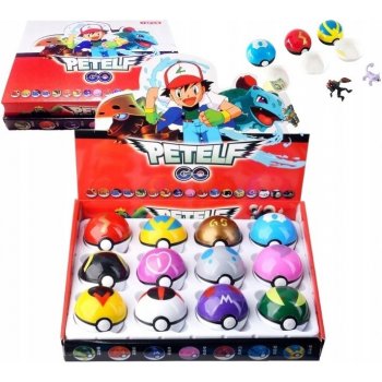 Pokemon Pokeball hračka + figurka 12 Ks