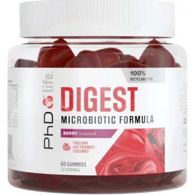 PHD Nutrition Limited PhD Nutrition Digest Formula 60 gummies berry – Hledejceny.cz