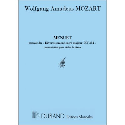 Editions Durand Noty pro housle Menuet