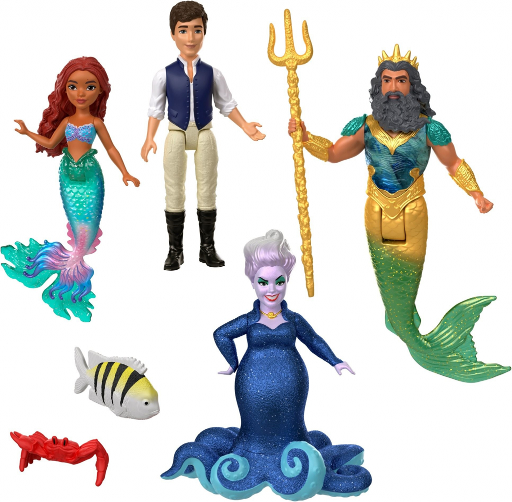 Mattel Disney Malá mořská víla Ariel s kamarády