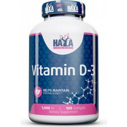 Haya Labs VITAMIN D3 1000IU 100 kapslí