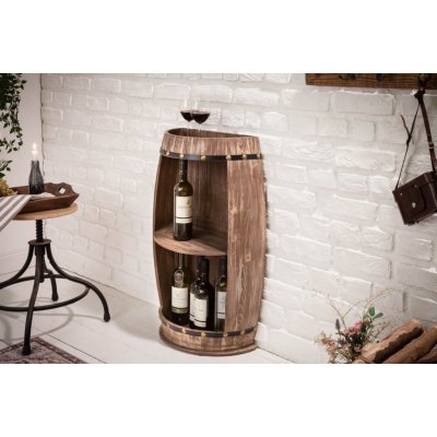 LuxD Regál na víno Winebar 79 cm přírodní – Zbozi.Blesk.cz