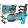 LEANToys Gun Launcher Aircraft Blue