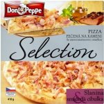 Don Peppe Selection Pizza slanina & smažená cibulka pečená na kameni 410 g – Sleviste.cz