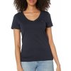 Dámská Trička Tommy Hilfiger dámské tričko Solid v-neck dark blue/black