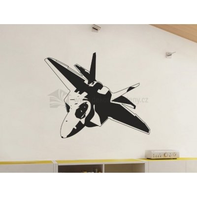 dekorace-steny.cz 808 - Samolepky na zeď - Stíhací letoun - 40 x 50 cm