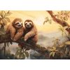 Tapety Postershop Fototapeta vliesová Sloths Wild Animals rozměry 104x70,5 cm