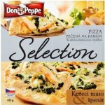 Don Peppe Selection Pizza kuřecí maso & špenát pečená na kameni 435 g – Zboží Dáma