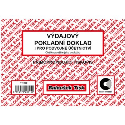 Baloušek Tisk PT050 Výdajový pokladní doklad PÚ – Hledejceny.cz