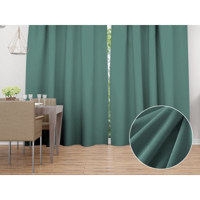 Biante Sametový závěs Velvet Premium SVP-022 Ledově zelený 135x140 cm – Hledejceny.cz